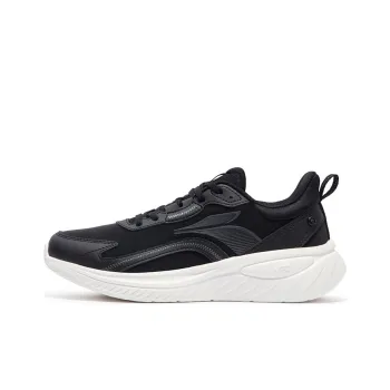 361° Softwalk 3.0 Anti-Slip Wear-Resistant Low-Top Running Shoes Men's Black White