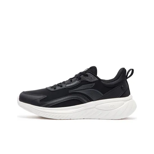 361° Softwalk 3.0 Anti-Slip Wear-Resistant Low-Top Running Shoes Men's Black White