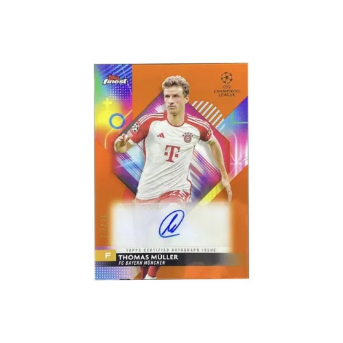 Topps 2023-24 Finest Thomas Muller Champions League Bayern Munich Black Thomas Müller 25 Edition Sports Cards 1 Pc