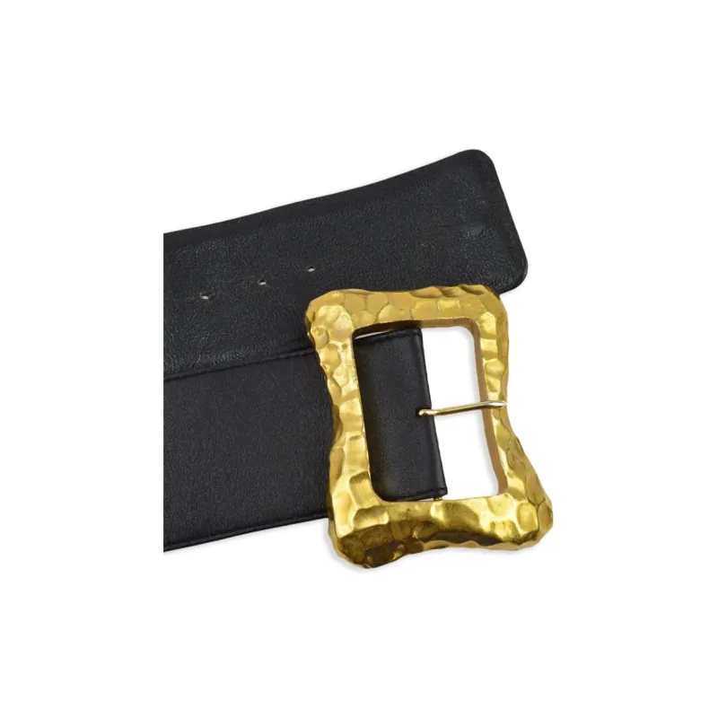 CHANEL 1993 Logo lettering Belt-2