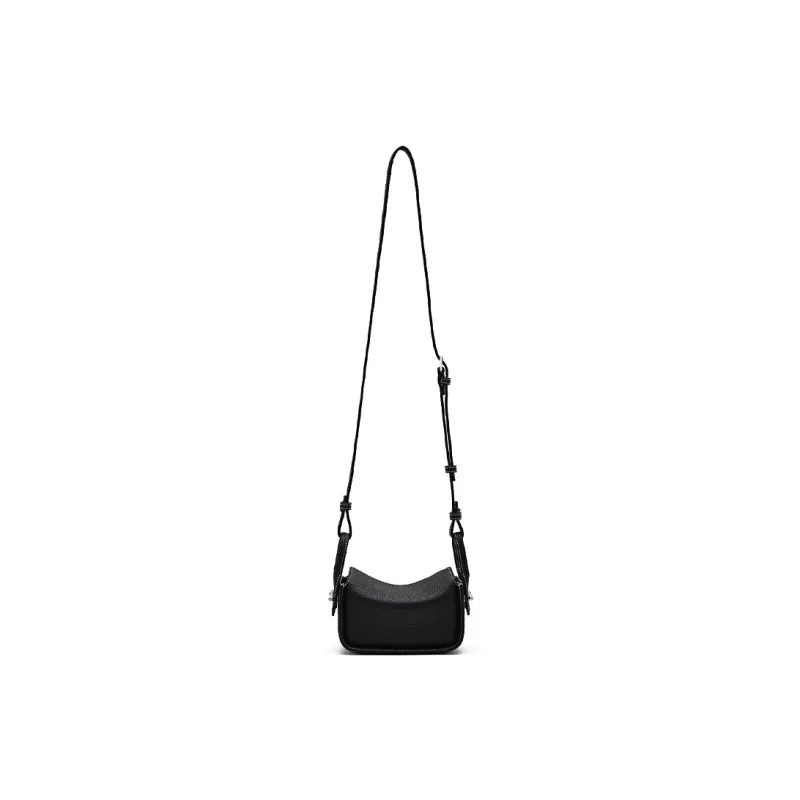 PEDRO Cow Leather Crossbody Bag, Shoulder Bag Mini Women's Black/White/Light Blue/Light Taupe-2