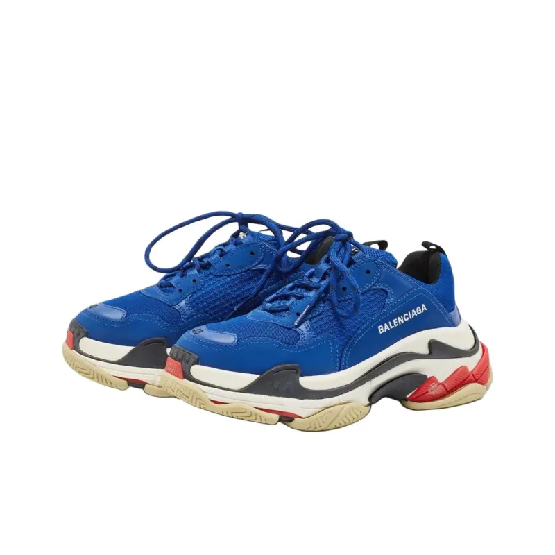 Balenciaga Triple S Navy Red Sole-1