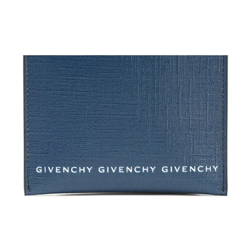 GIVENCHY Polyester With Polyurethane Card Holder Men's Blue-5