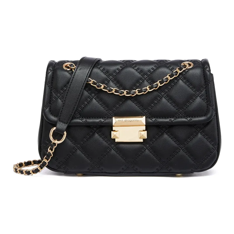 RED DRAGONFLY Cow Leather Crossbody Bags Shoulder Bags Regular Women's Silver/Ecru/Black-11