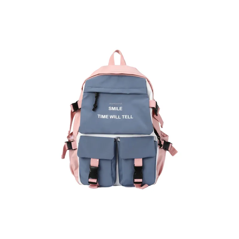 JEANSWEST Backpacks Pink Blue-0
