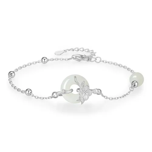 Central Fashion Hetian Jade Bracelets Green Jade Women's