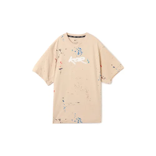 Nike X Futura Paris Olympics Series T-Shirts Unisex Apricot Cream