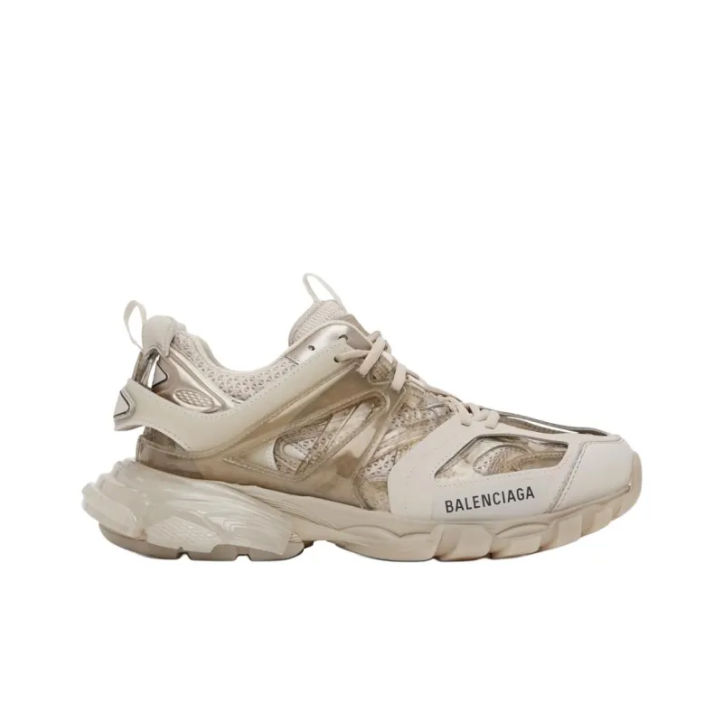 Balenciaga Track Low Top Casual Shoes Women's Light Beige-1