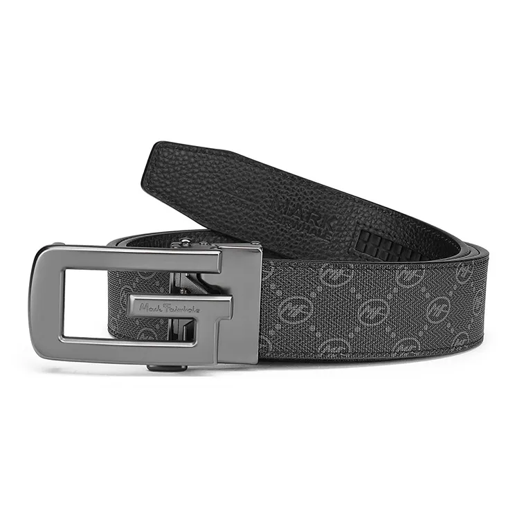 FAIRWHALE Pvc Leather Belts Men's Width 3.5CM-1