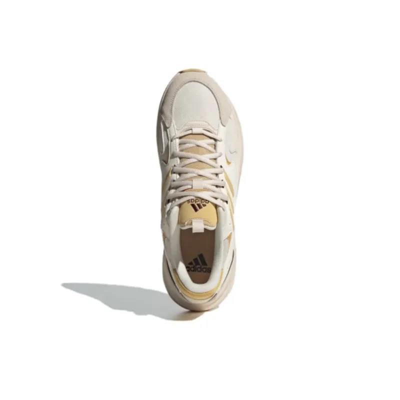 Adidas Ozwave Anti-Slip Wear-Resistant Low-Top Chunky Sneakers Unisex Ivory White-3