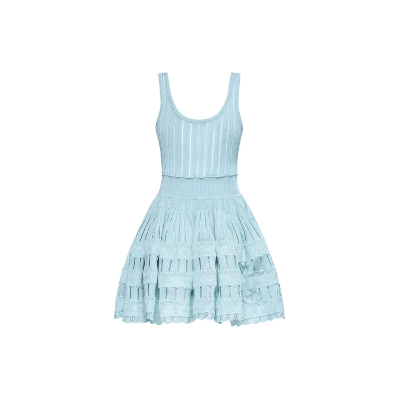 Alaia Crinoline Ribbed Minidress-1