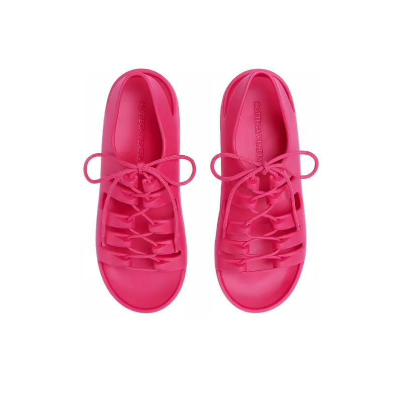 Bottega Veneta Jelly Stylish Sandal Women's Rose Red-3