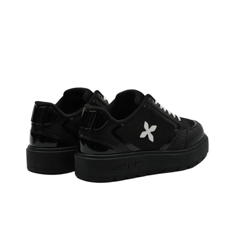 SMFK Wear-Resistant Low-Top Skateboard Shoes Women's Black-1