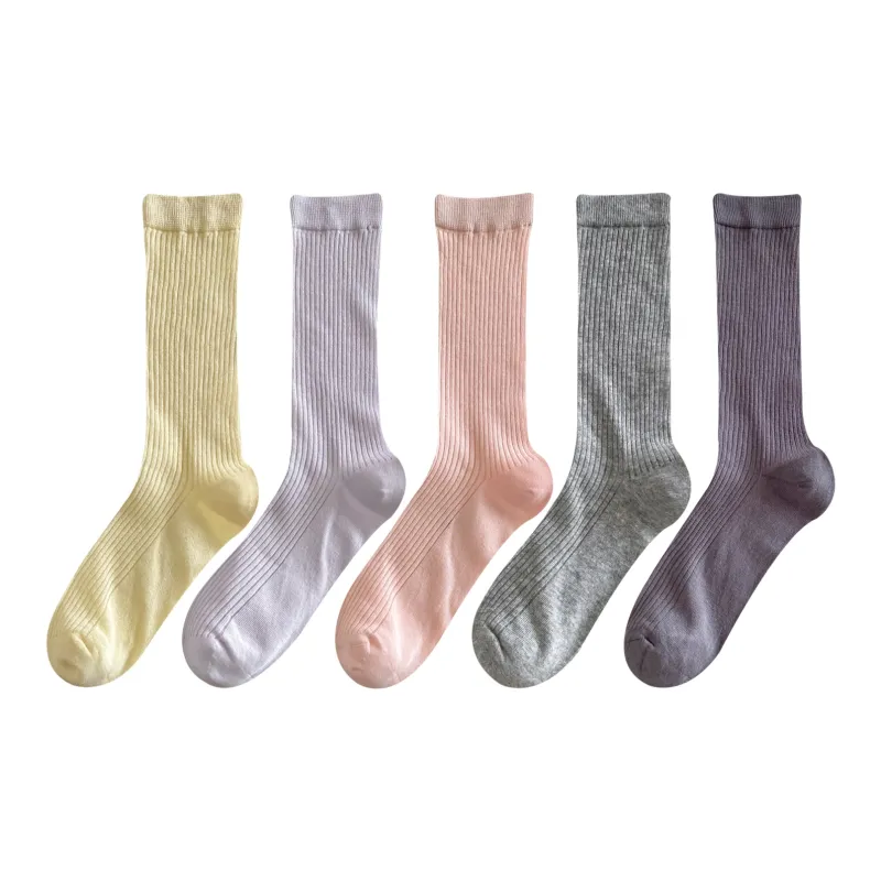 XXLLG Mid Calf Socks Women's 5 Pack-0