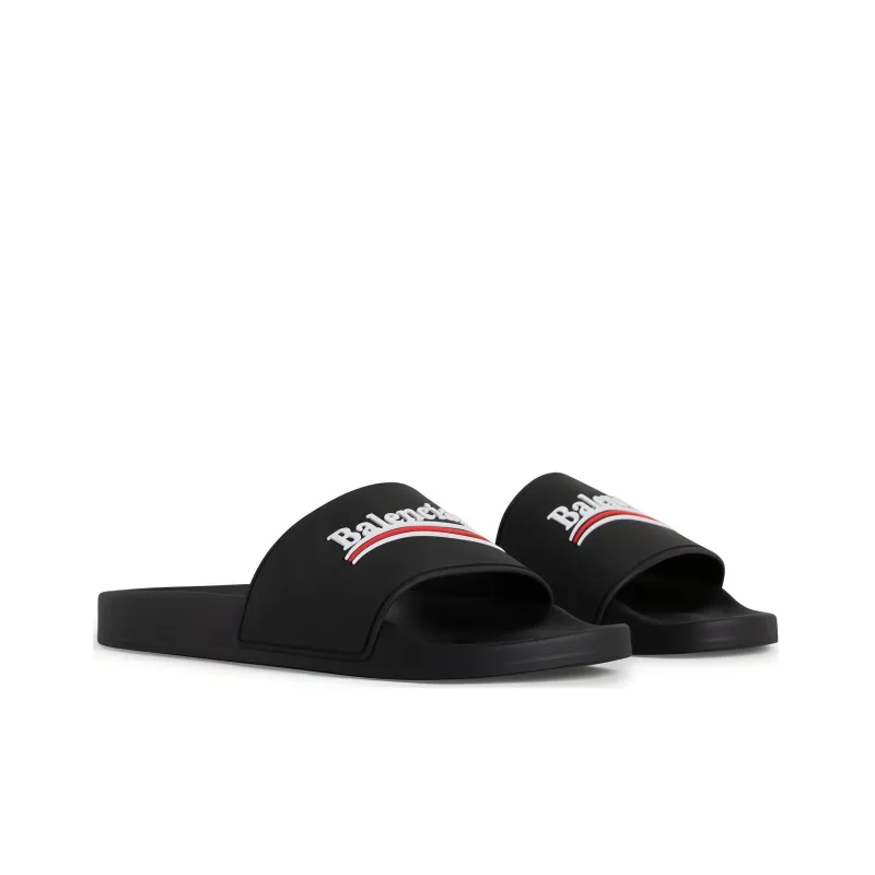 Balenciaga Pool Slides 'Black'-2