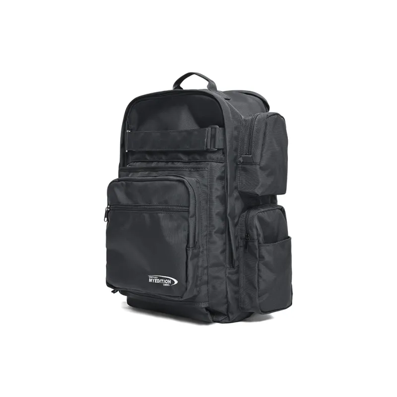 MYEDITION Water Repellent And Wear Resistant Skateboard Backpack, Students Backpack, Backpack Regular Unisex Black-1