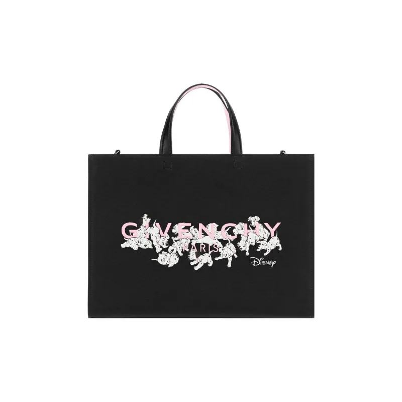 GIVENCHY Disney, Collaboration Canvas Bag, Tote Bag, Shopping Bag, Handbag Medium Size Women's Black-0
