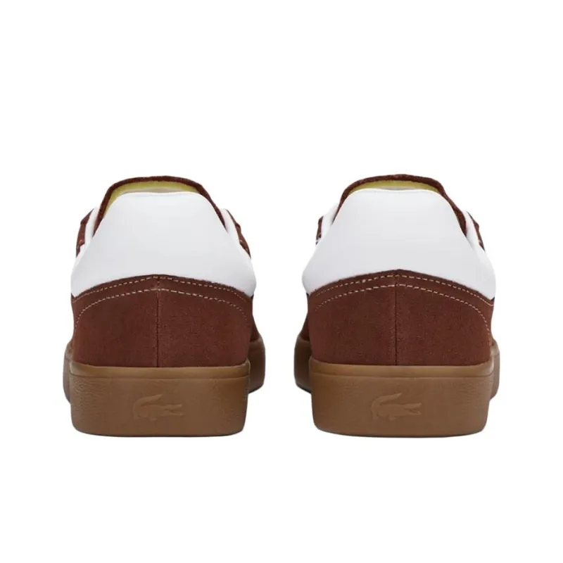 LACOSTE Low Top Skateboard Shoes Men's Brown-3