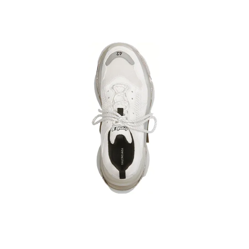 Balenciaga Blalenciaga Triple S Clear Sole White Grey-2