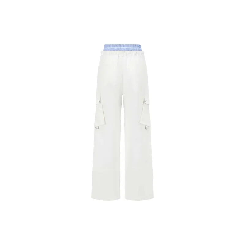 Alexia Sandra Cargo Pants Women's White-1