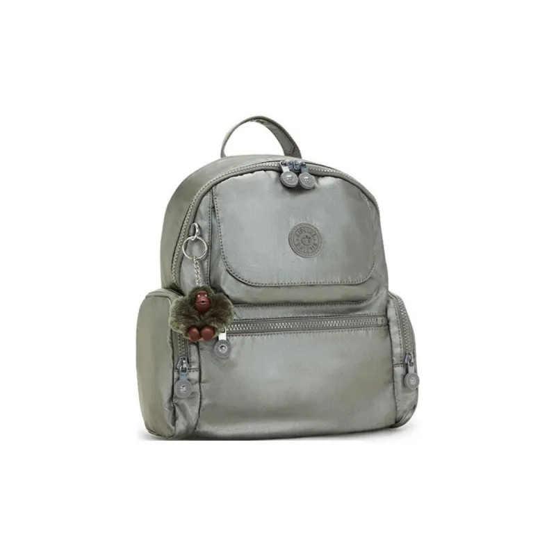 Kipling Polyamide Backpack Medium Size Unisex Moonlight Gray-1