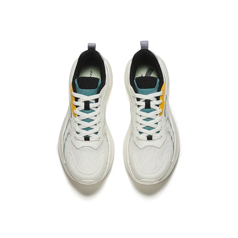 Anta Non-slip Wear-resistant Shock Absorption Low-Top Casual Running Shoes Men's White-2