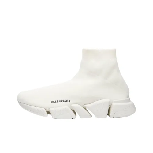 Balenciaga Speed 2.0 Casual Shoes Men High-Top White