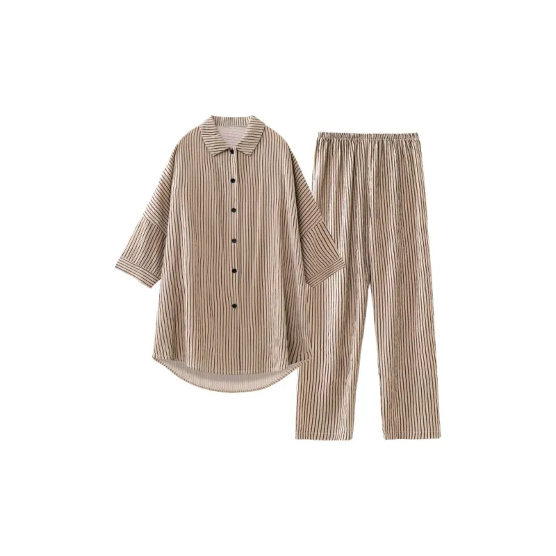 O'MESIK Pajama Set Women's Brown-0