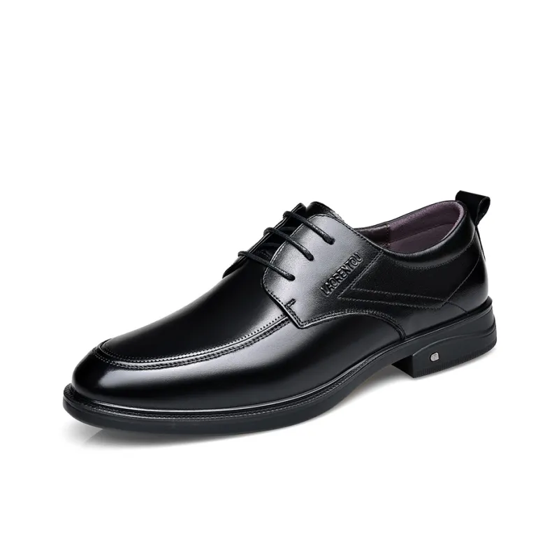 LAORENTOU Dress Shoes Men Low Top Black/Brown-1