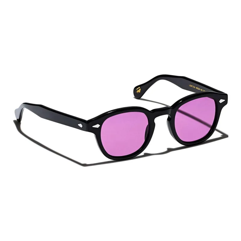 MOSCOT Subject To Official Website Round Sunglasses Men's Black-2