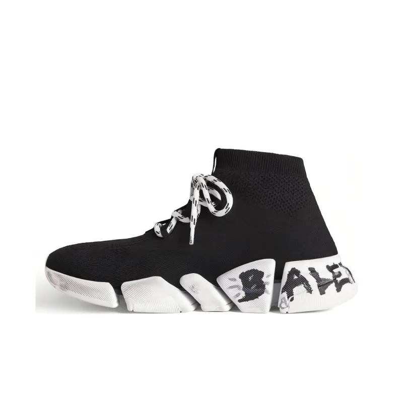 Balenciaga Speed 2.0 Lace Up Black Graffiti-0