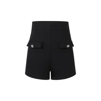 Three Quarters Casual Shorts Women's Black