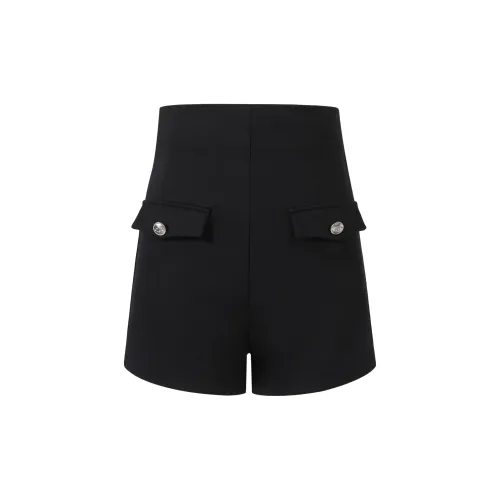 Three Quarters Casual Shorts Women's Black