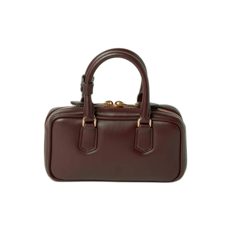 MIU MIU Arcadie Series Leather Shoulder Bag, Crossbody Bag, Handbag Mini Women's Briarwood-2