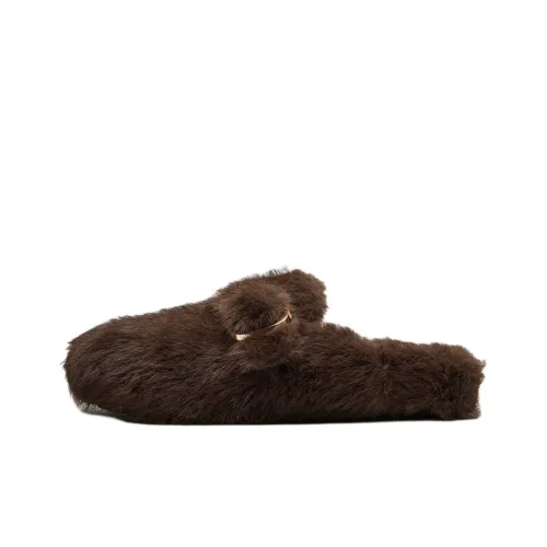 STEVE MADDEN Wrap-toe Slippers Women's Brown