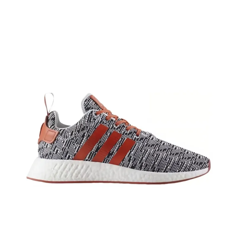 Adidas Nmd R2 White Grey Solar Red-1