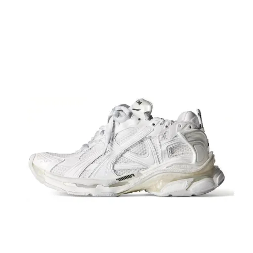 Balenciaga Runner Casual Shoes Women's Low-Top White