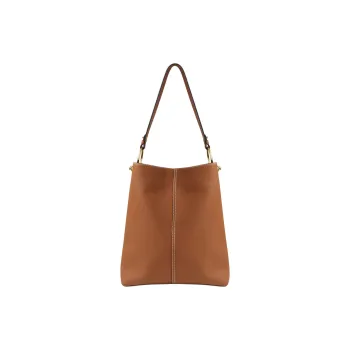 Strathberry Grained Calfskin Bucket Bag Hobo Bag Handbag Shoulder Bag Women's Tan