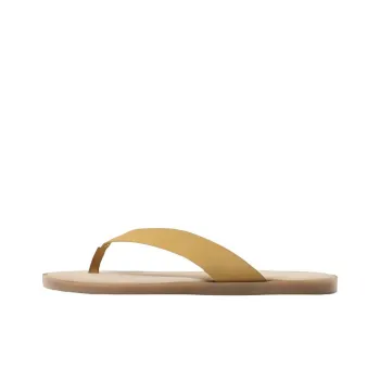 ZARA Slip-Resistant Flip Flops Men's Yellow