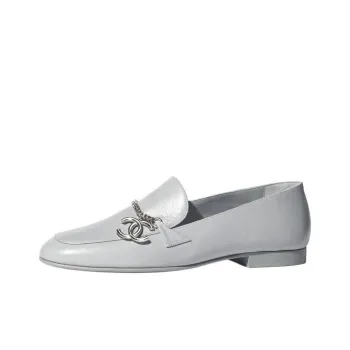 CHANEL Loafers 1.5cm Women's Gray