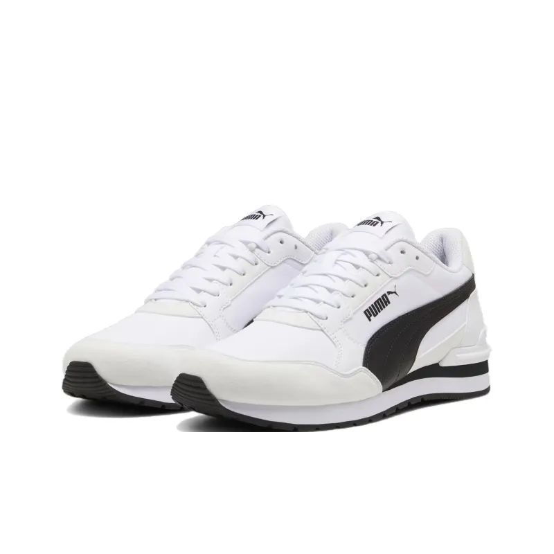 PUMA St Runner Anti Slip Wear Resistant Low Top Casual Shoes Unisex Black White-2