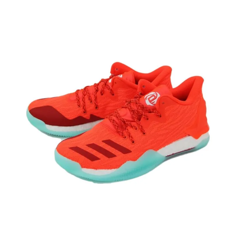 Adidas D Rose 7 Cushioning Anti Slip And Wear Resistant Low Top Basketball Shoes Men's Orange-2