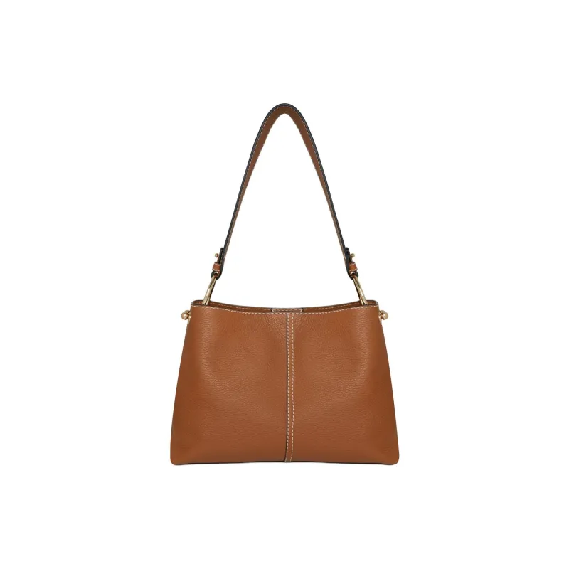 Strathberry Grained Calfskin Bucket Bag Hobo Bag Handbag Shoulder Bag Regular Women's Tan-2