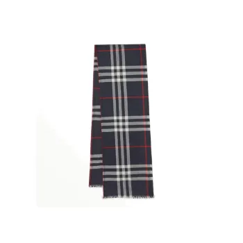 Burberry Lightweight Check Wool silk Scarf