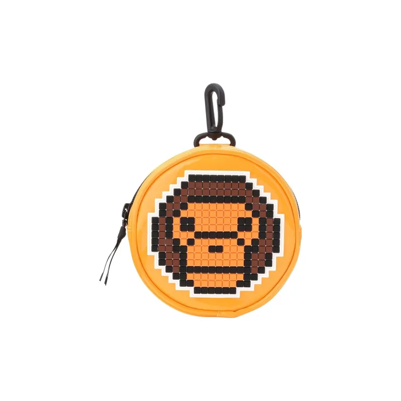 A BATHING APE Synthetic Leather Bag Charm Bag Accessory Women's Yellow-0