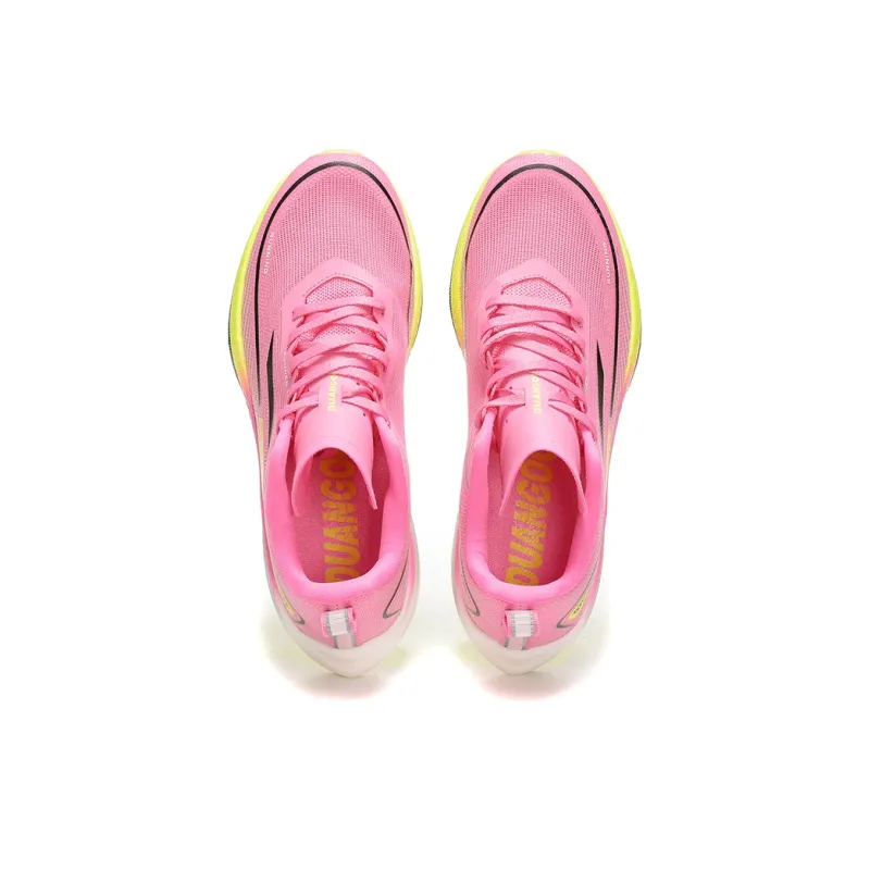 DUANGOU Running Shoes Unisex Low Top Watermelon Red/Yellow Black-3
