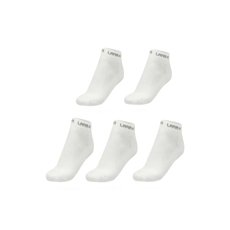 LARA STAR Ankle Socks Unisex Combo Set White-14