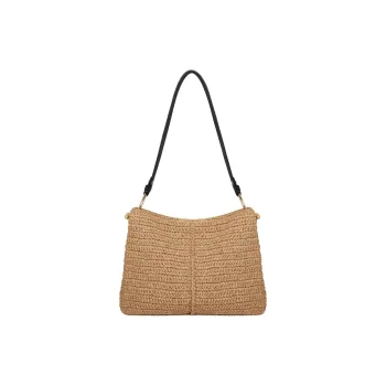 Strathberry Raffia Bucket Bag Hobo Bag Handbag Shoulder Bag Women's Natural