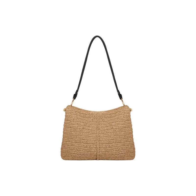 Strathberry Raffia Bucket Bag Hobo Bag Handbag Shoulder Bag Women's Natural-0