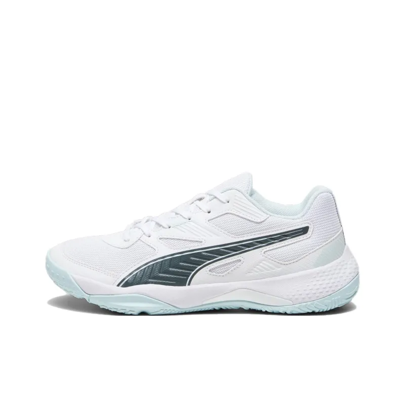 PUMA Slip Resistant, Abrasion Resistant, Breathable, Supportive Low Top Training Shoes Unisex White Blue-0